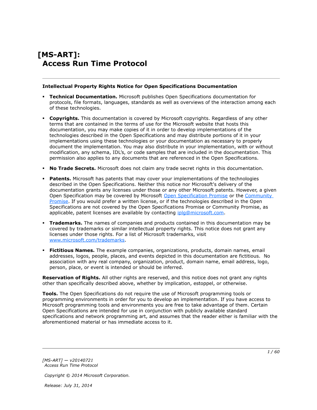 Intellectual Property Rights Notice for Open Specifications Documentation s51