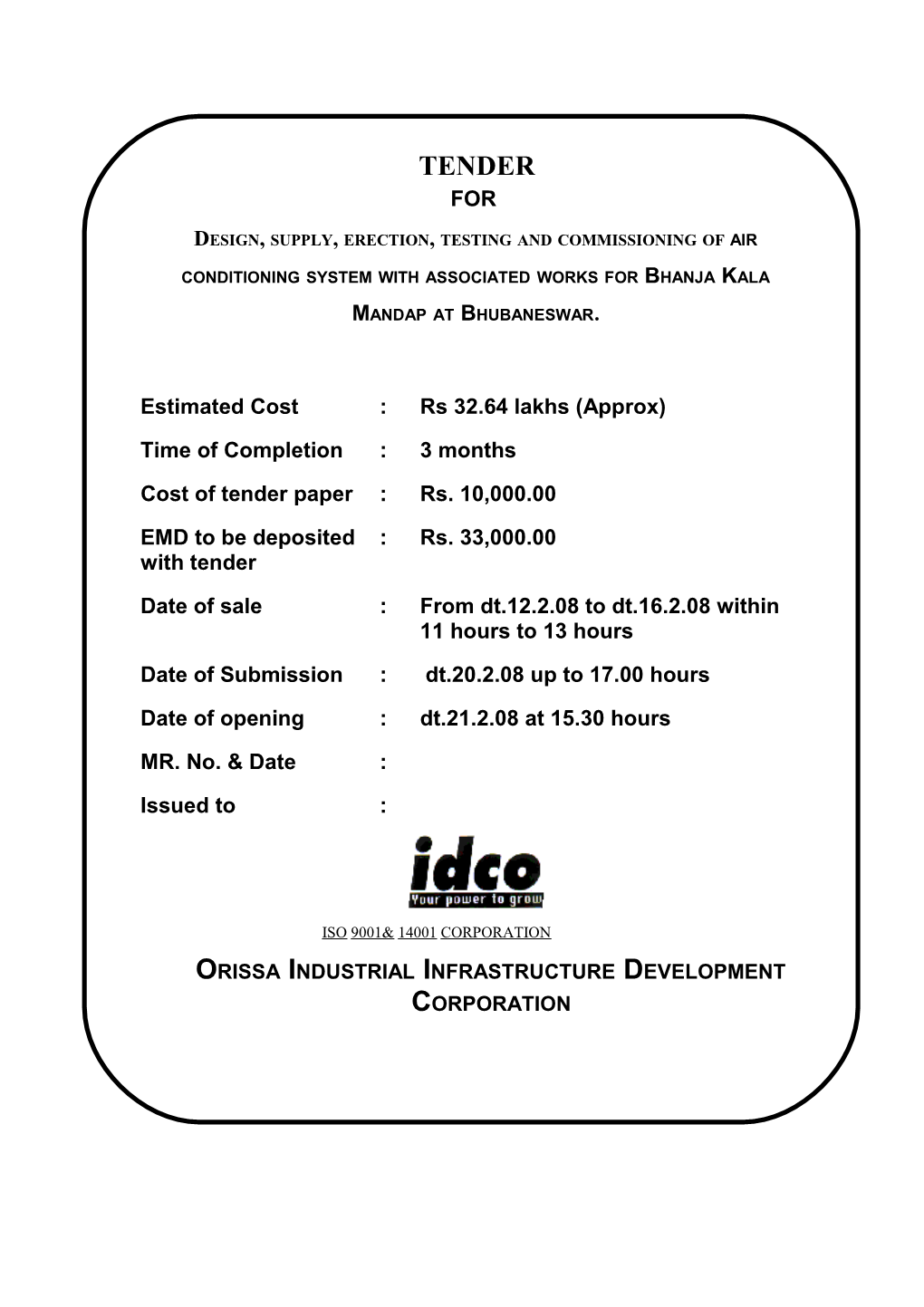 Orissa Industrial Infrastructure Development Corporation