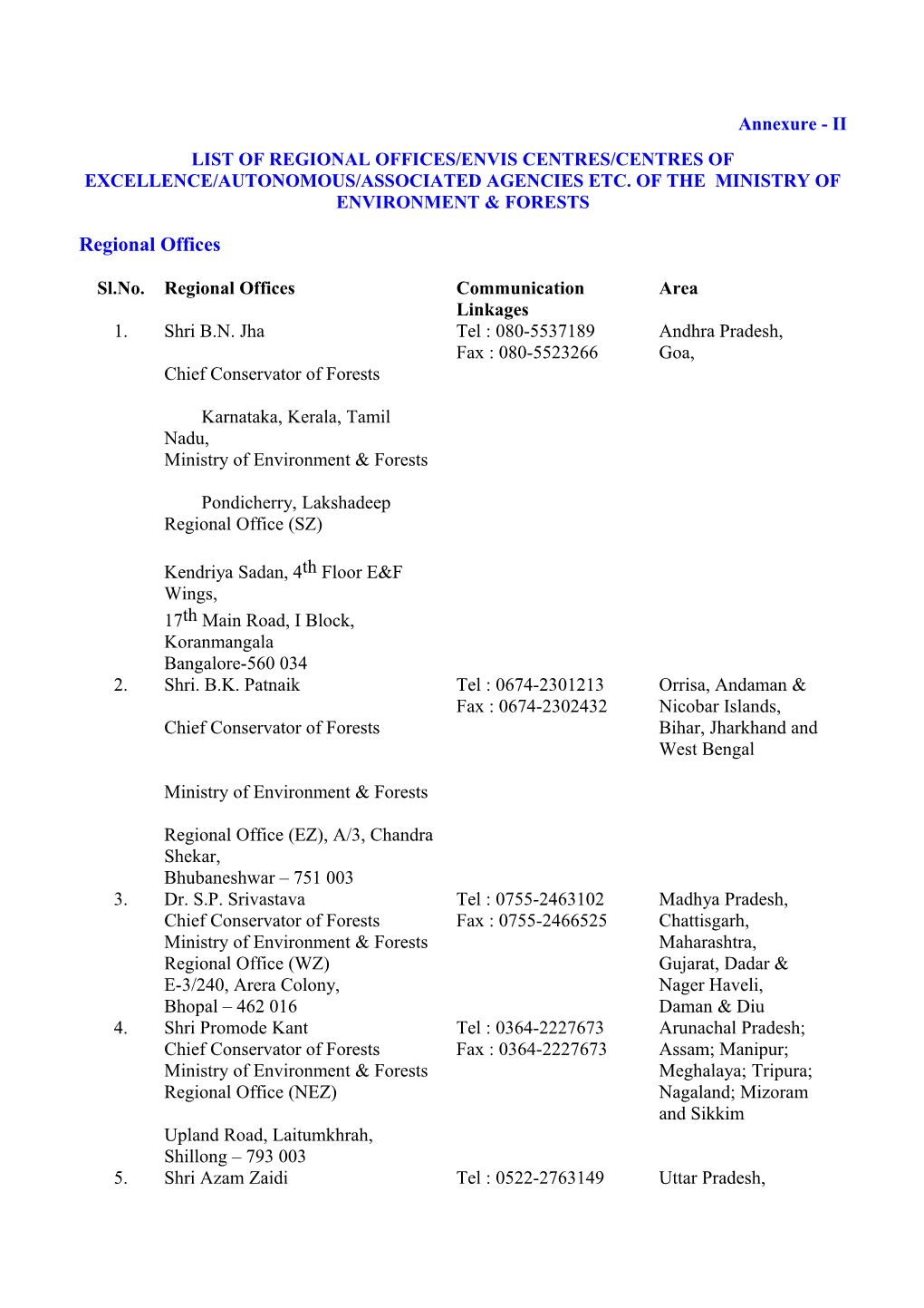 Regional Centre for Eco-Development Programme