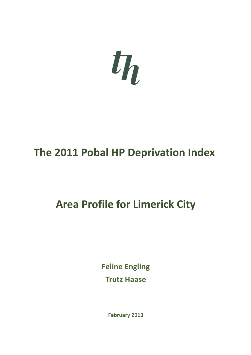 Area Profile for Limerick City