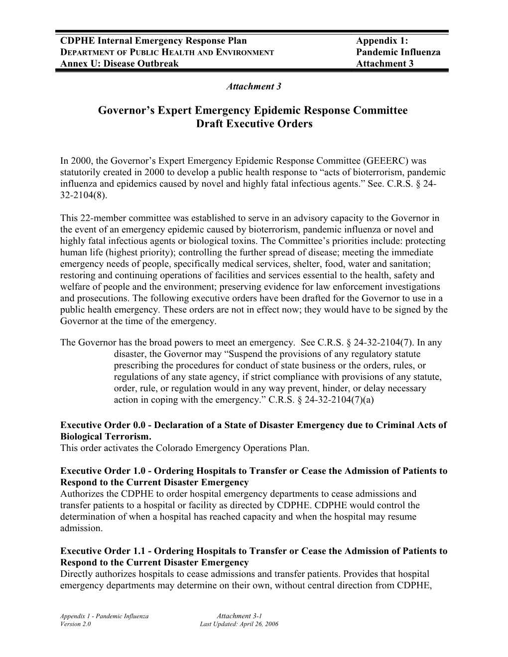 Governor S Expert Emergency Epidemic Response Committee