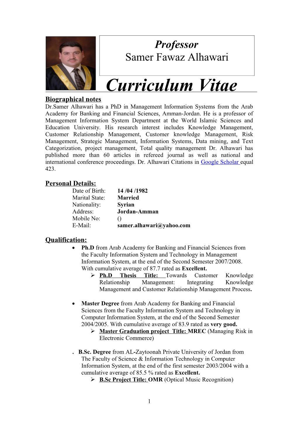 Curriculum Vitae s439