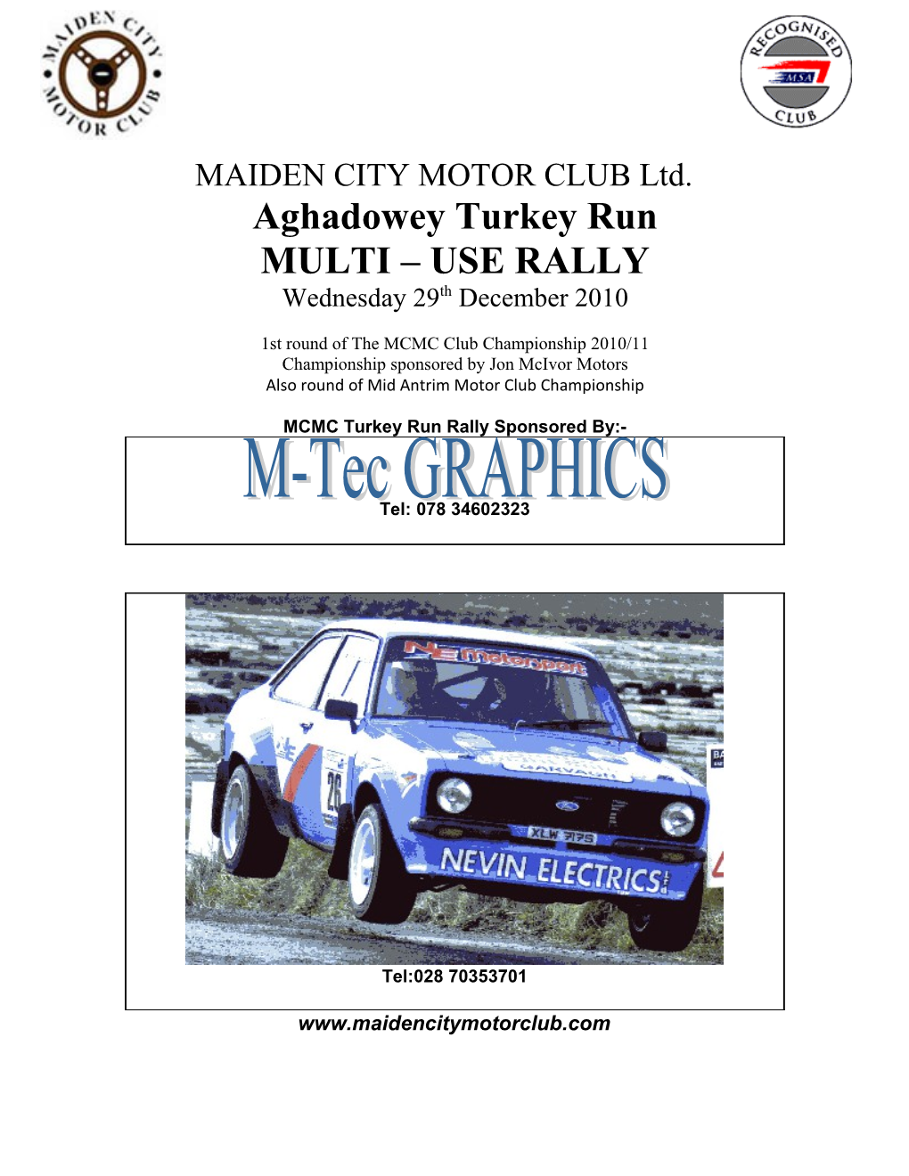 OMAGH MOTOR CLUB Ltd