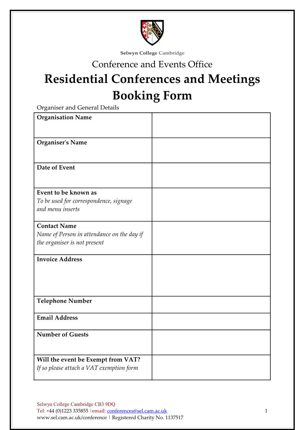 Residential Conferences Andmeetings