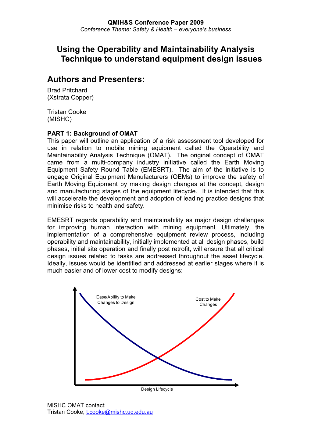 QMIH&S Conference Abstract 2009