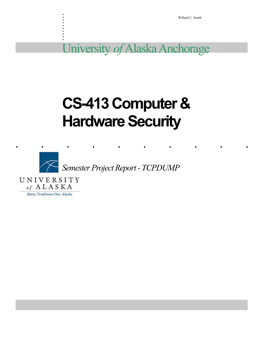 CS-413 Computer Hardware & Security