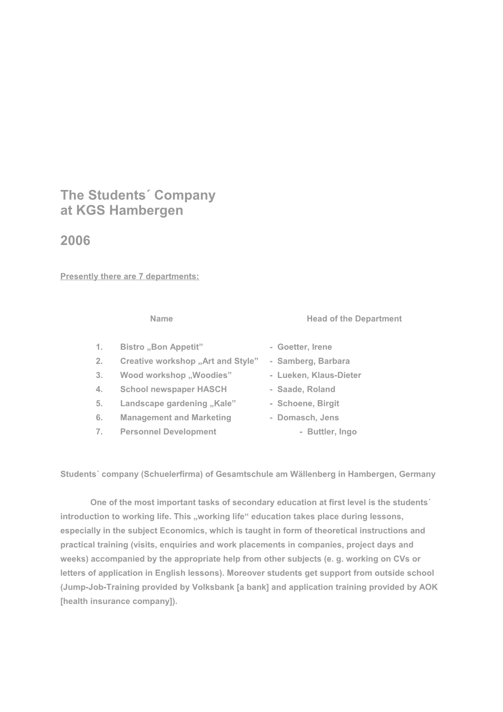 The Students Company