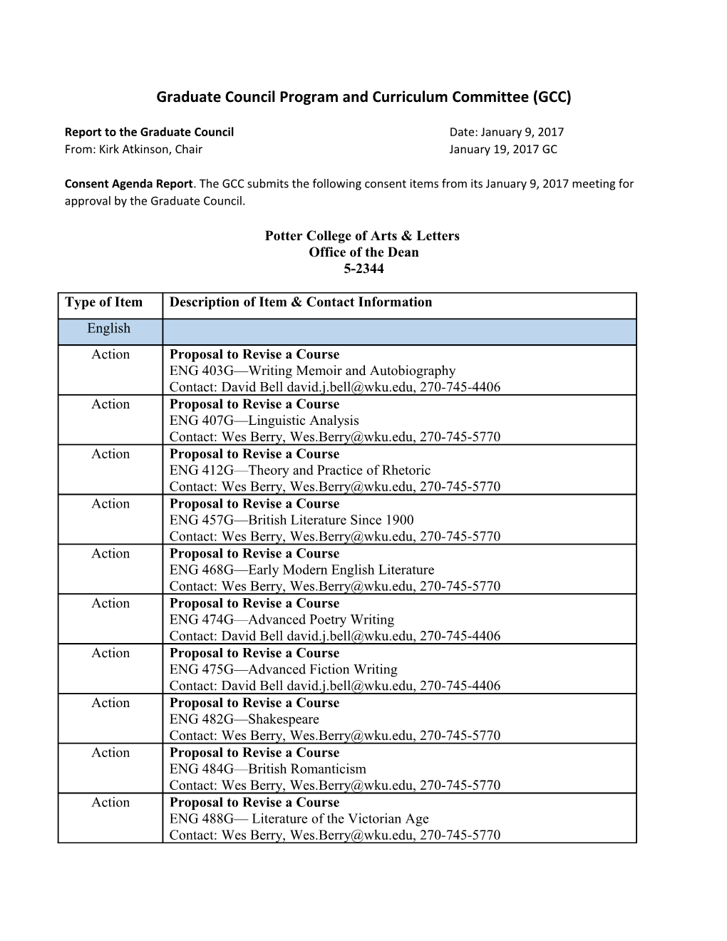 Graduate Council Program and Curriculum Committee (GCC)