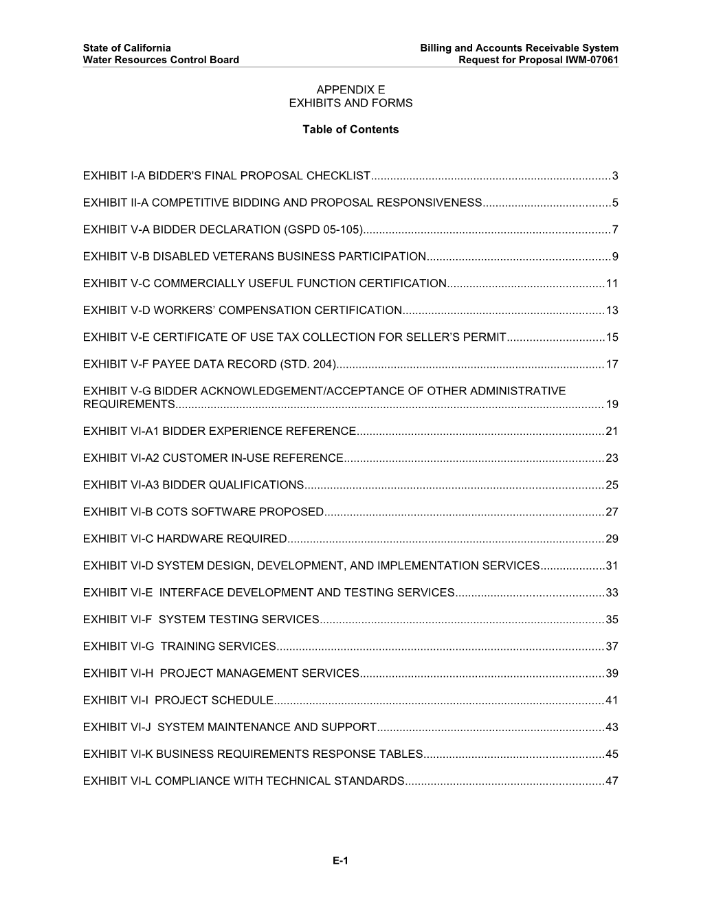 State of California Billing and Accounts Receivable System