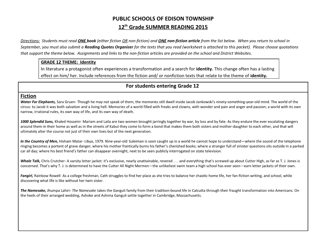 Public Schools of Edison Township