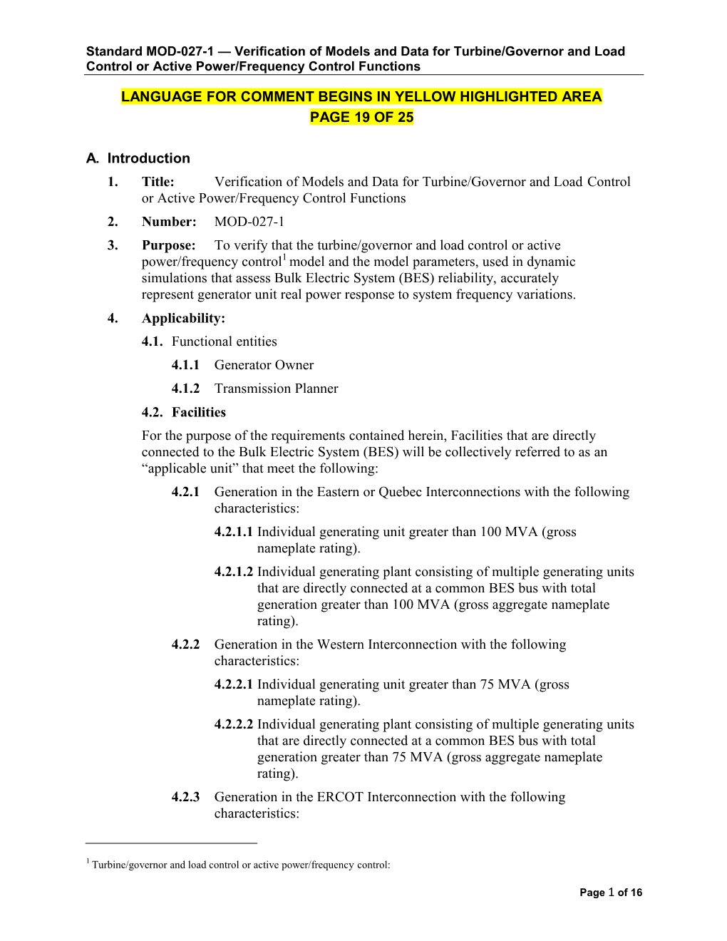 WECC-0101 Posting 5 MOD-027-1 with Variance - Clean - 7-7-2015