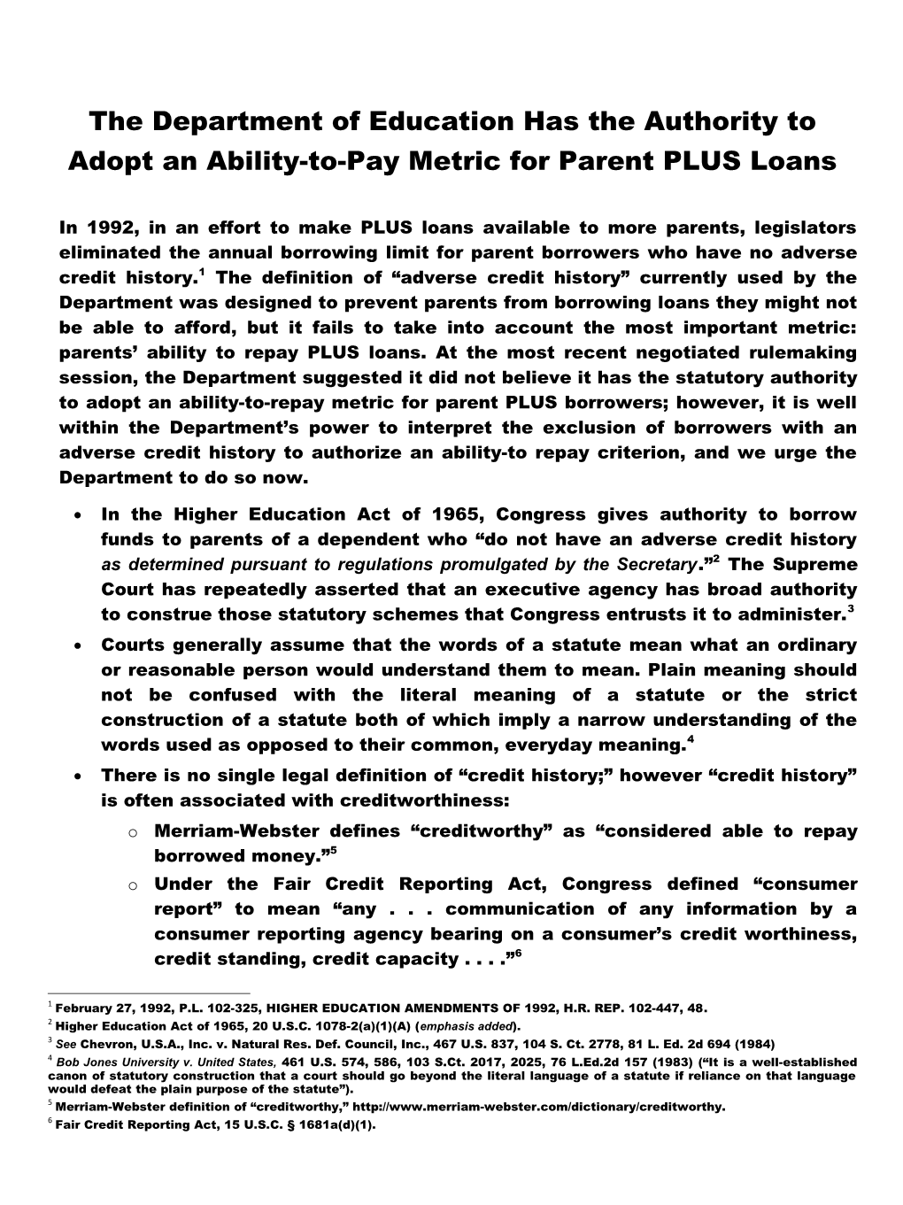 Negotiated Rulemaking for Higher Education 2012-2014: PII Session 2 - Ability to Pay Metric