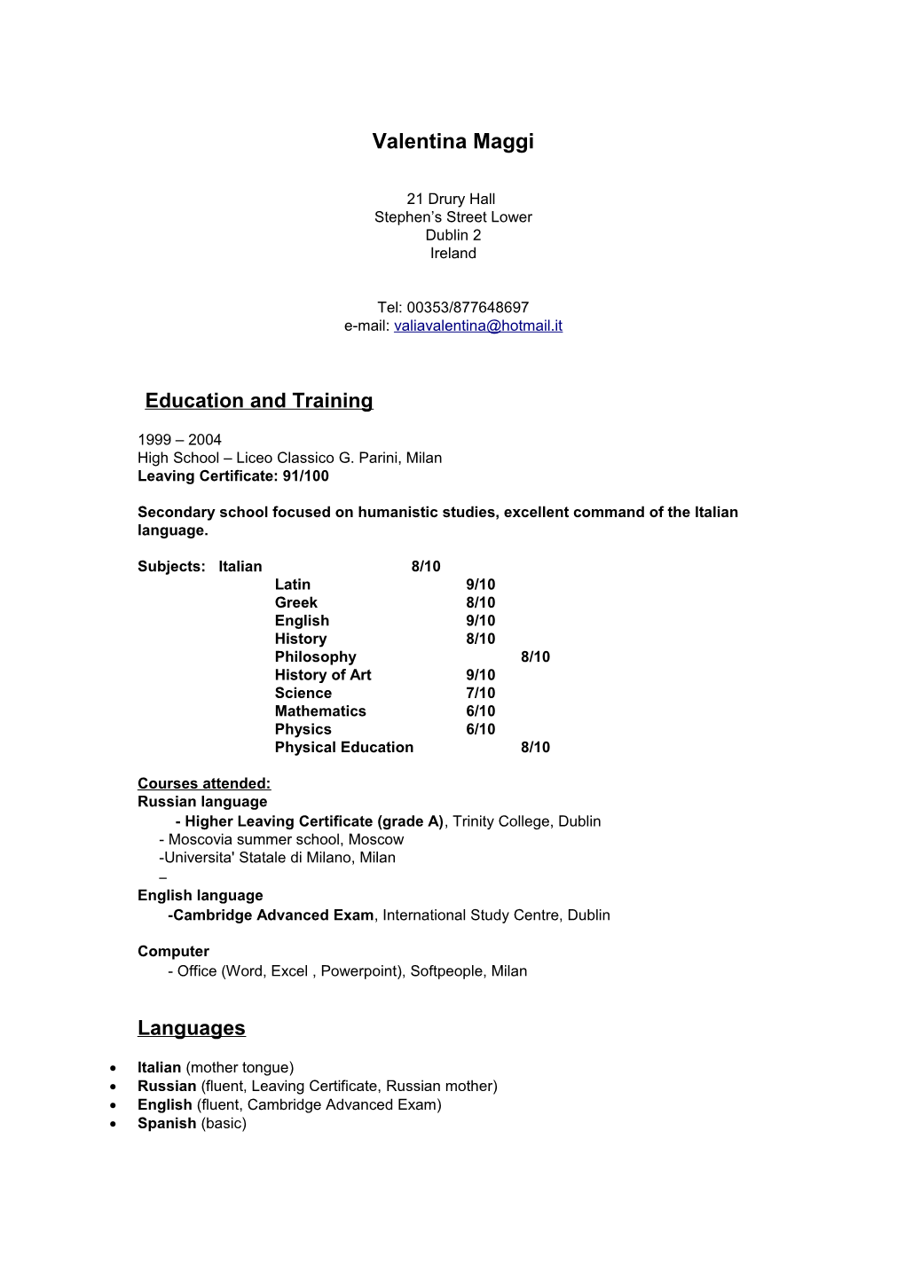 Education and Training s1