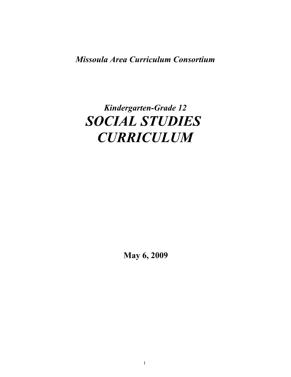 Missoula Area Curriculum Consortium