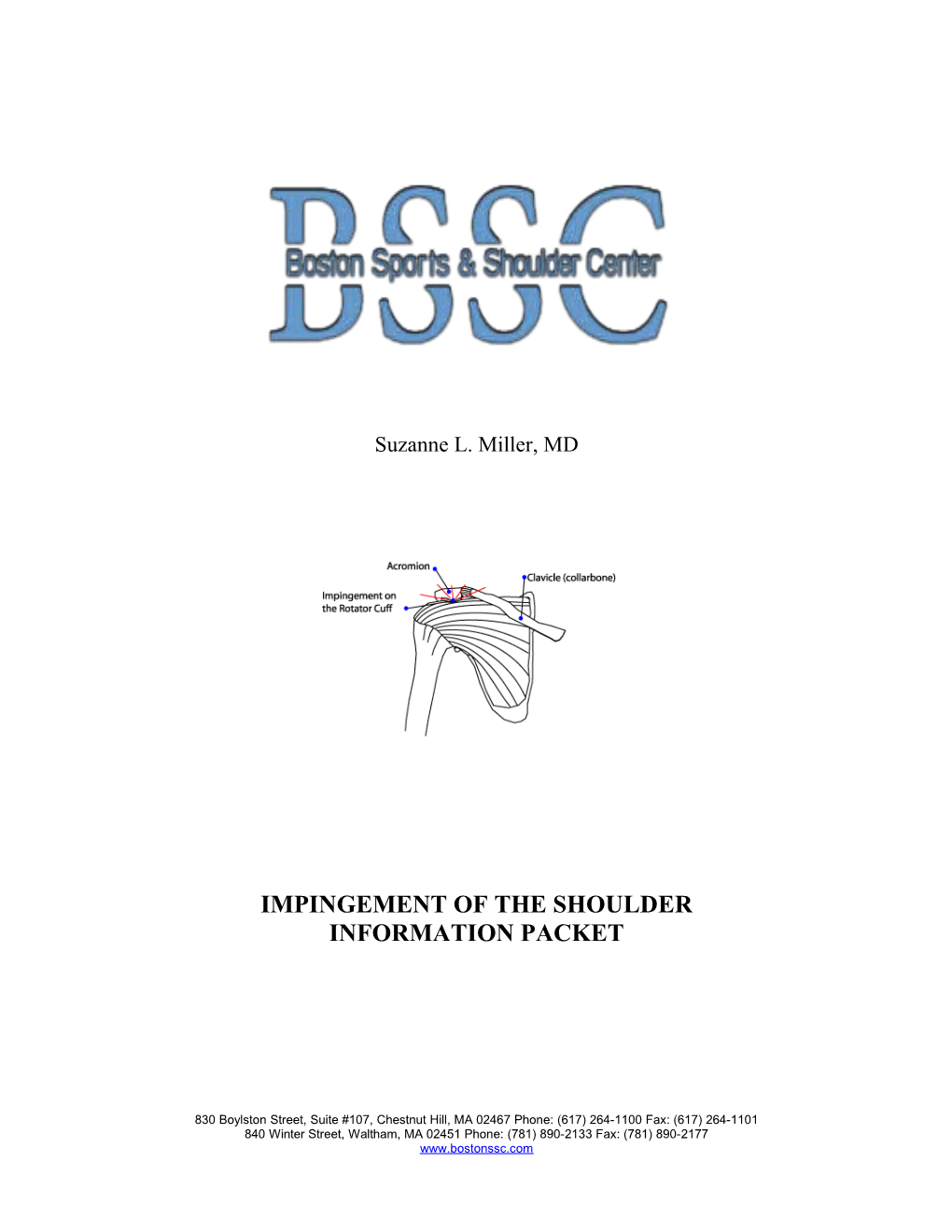 Patient Information Sheet: Rotator Cuff