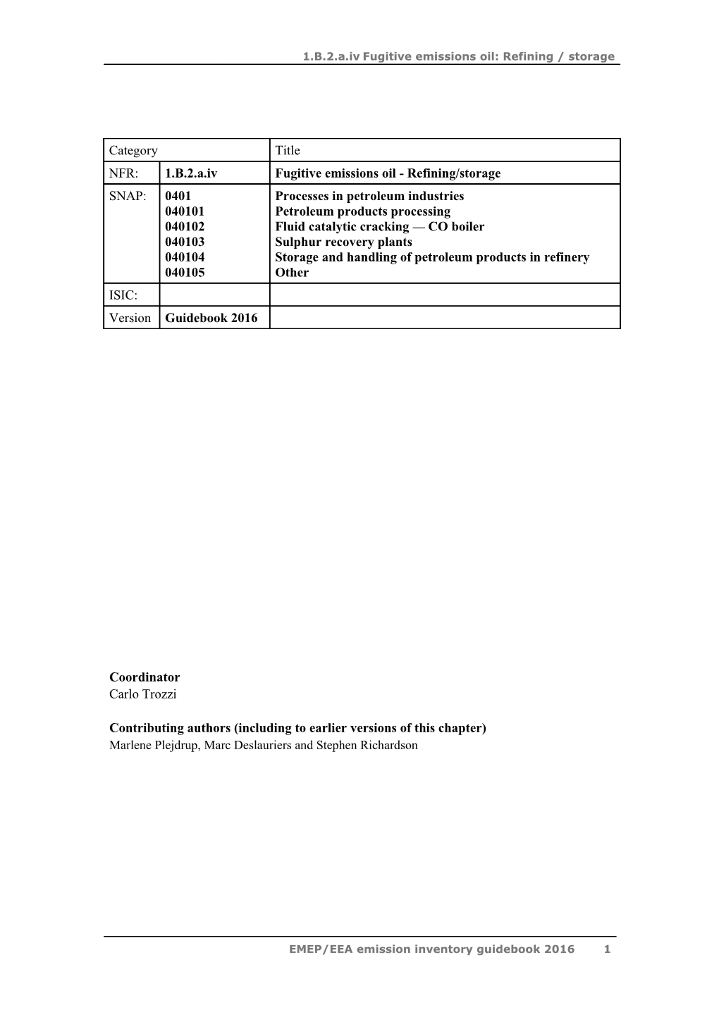 Contributing Authors (Including to Earlier Versions of This Chapter)