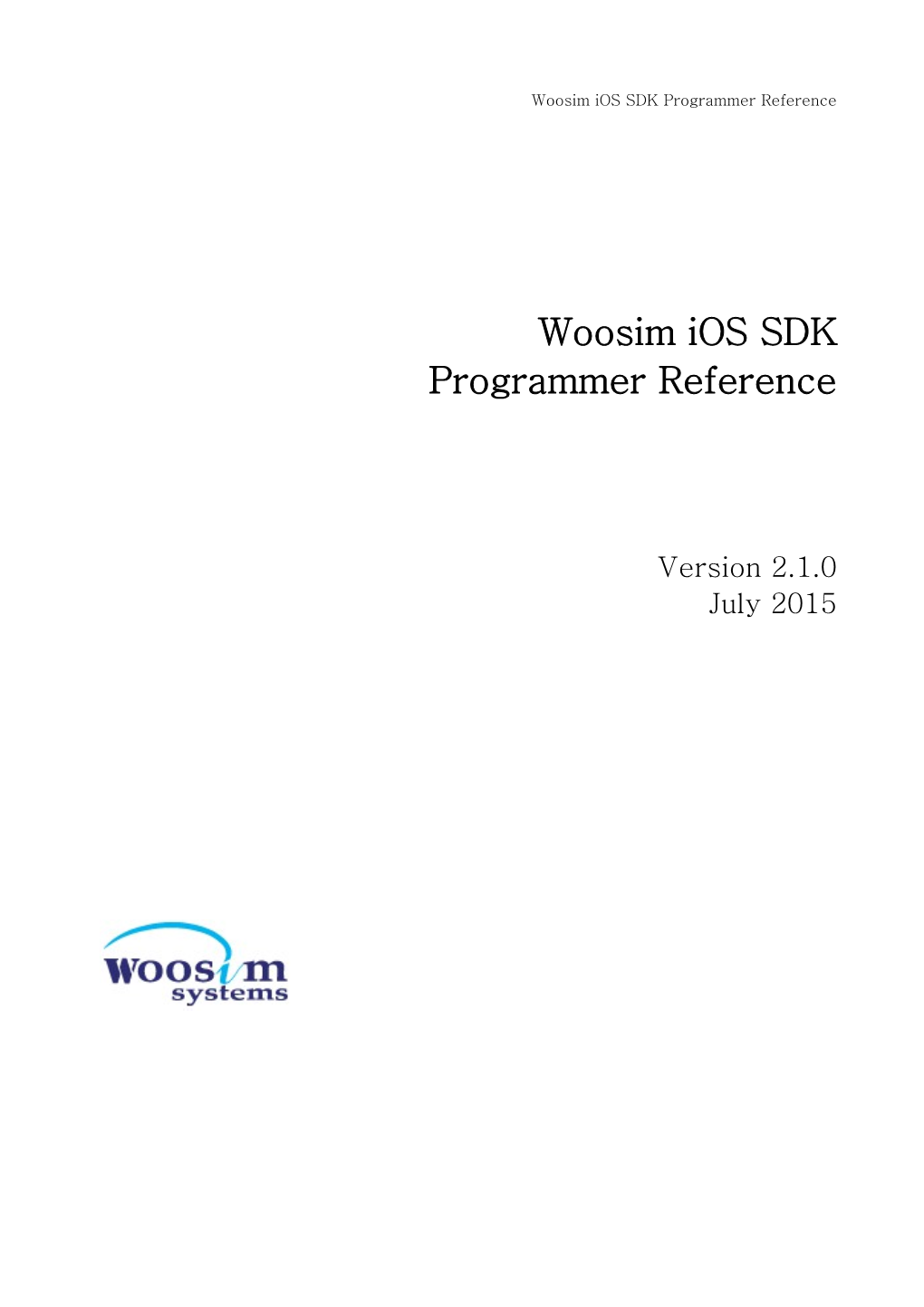 Woosim Ios SDK Programmer Reference