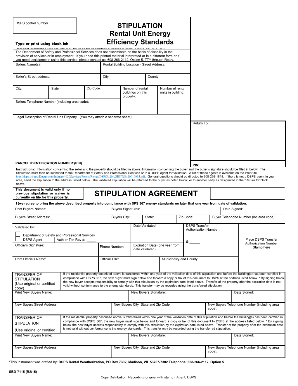 I (We) Agree Tobringtheabove Described Propertyinto Compliancewithsps 367 Energystandardsno