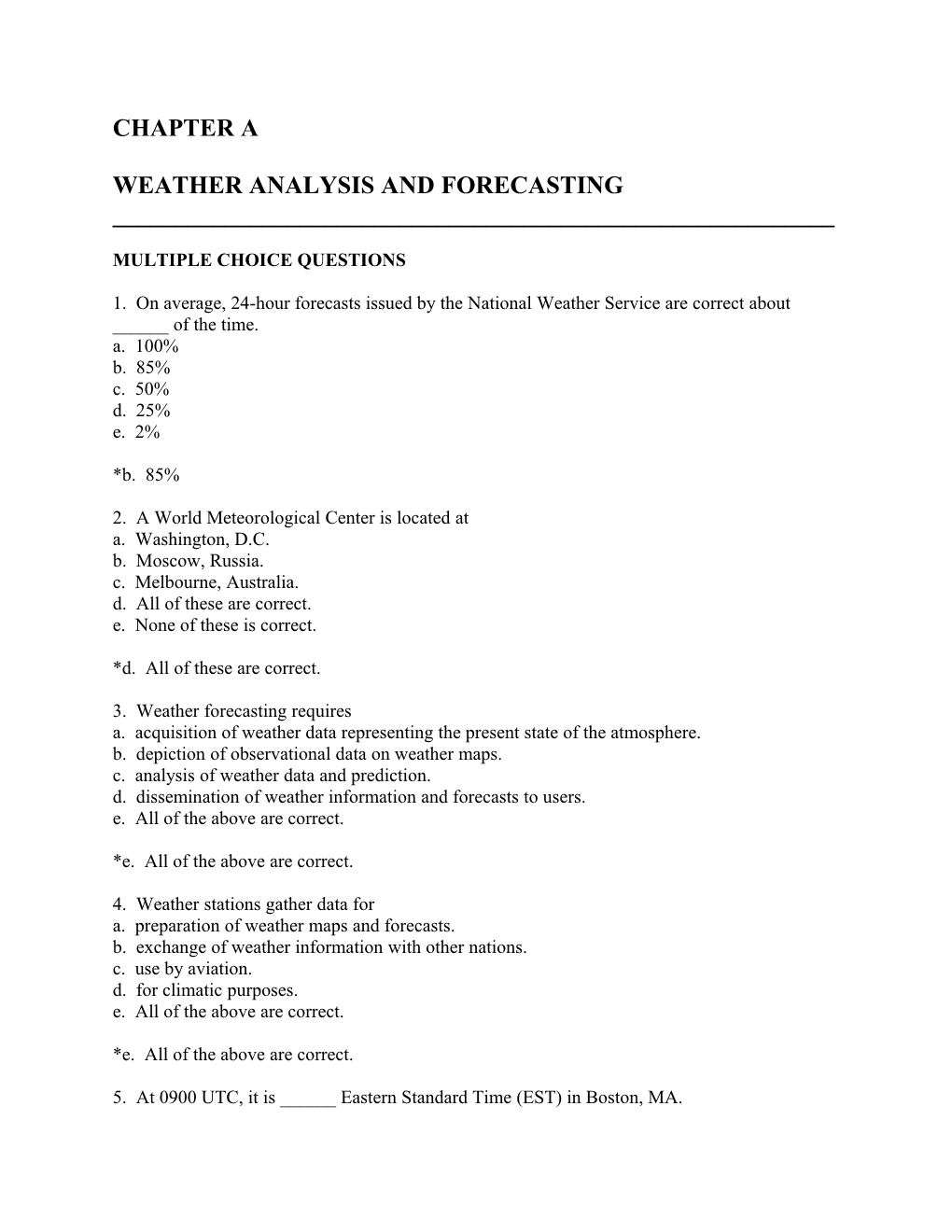 Weather Analysis and Forecasting