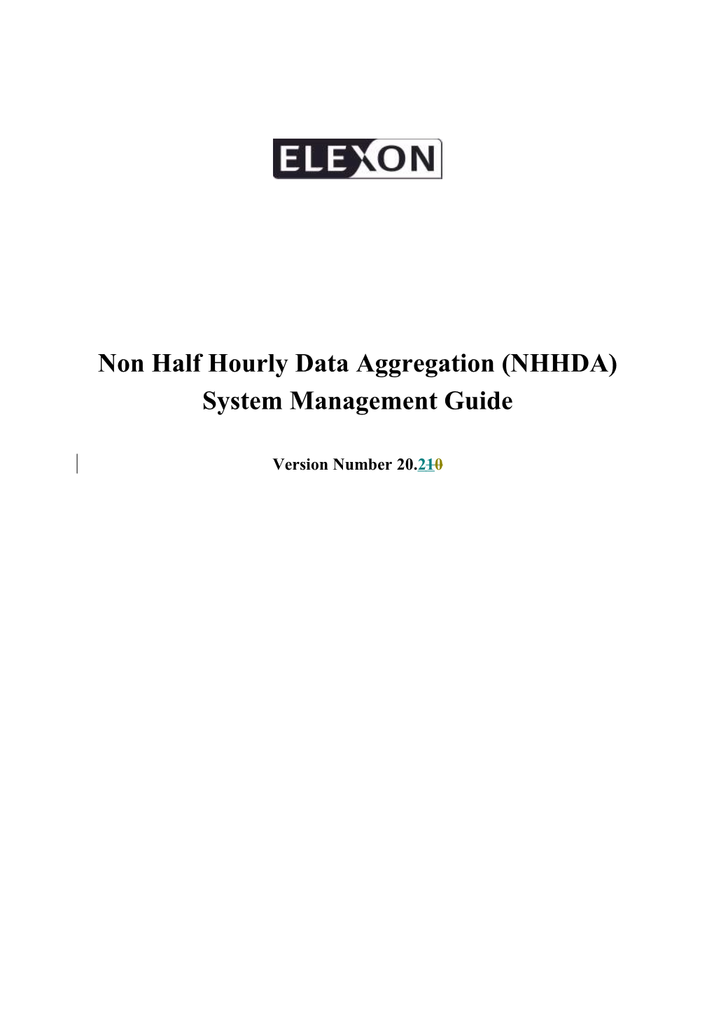 NHHDA System Management Guide