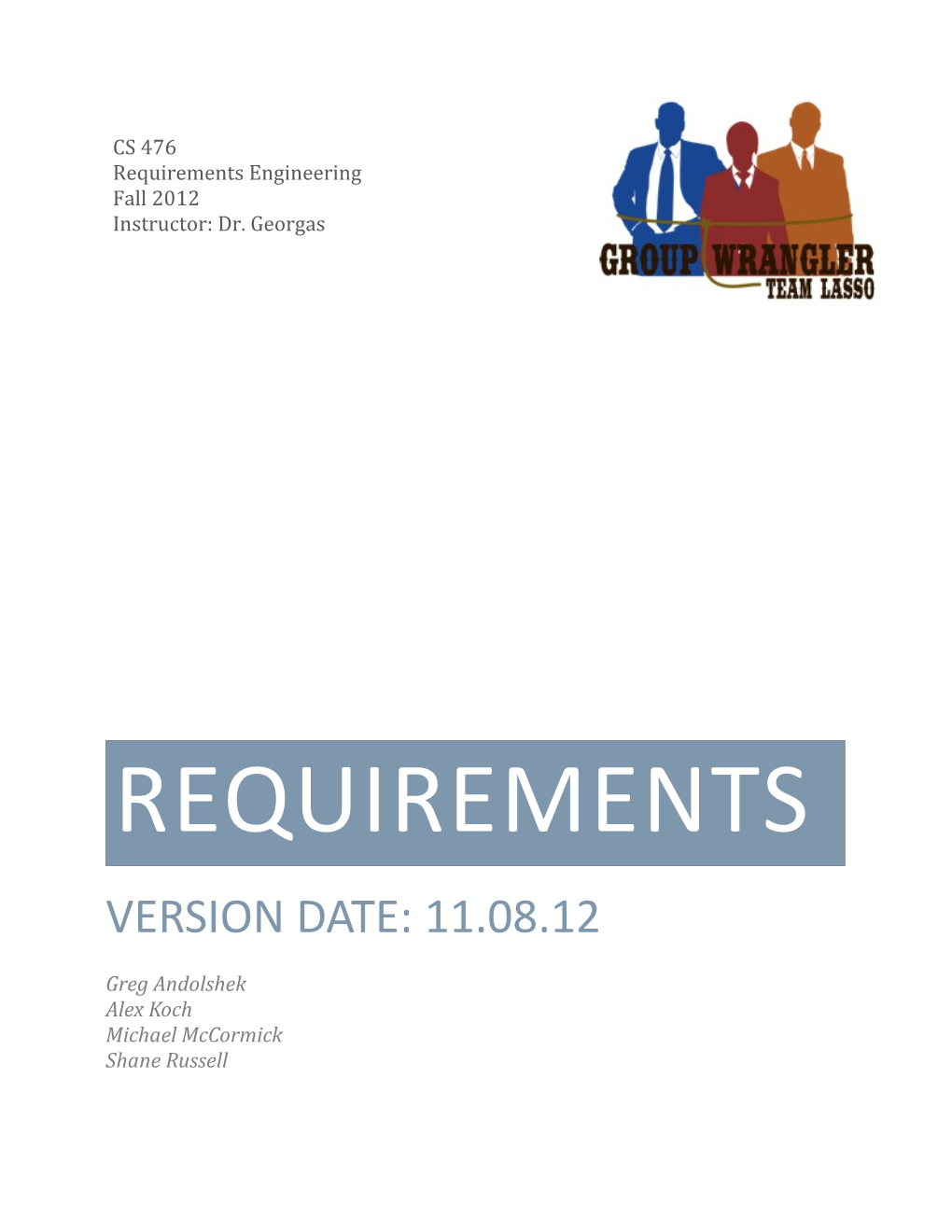 Requirements Engineering