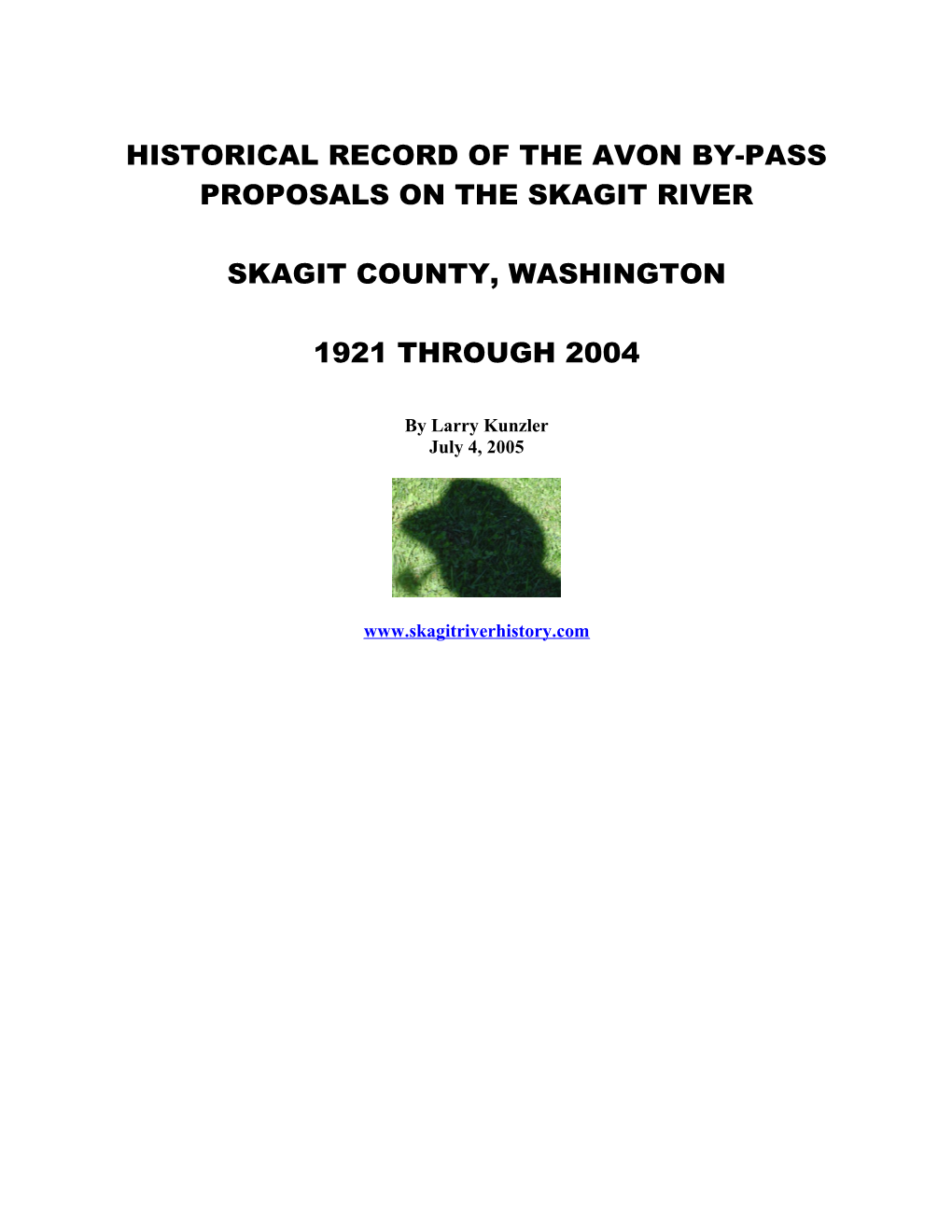 Historical Floods of the Skagit River