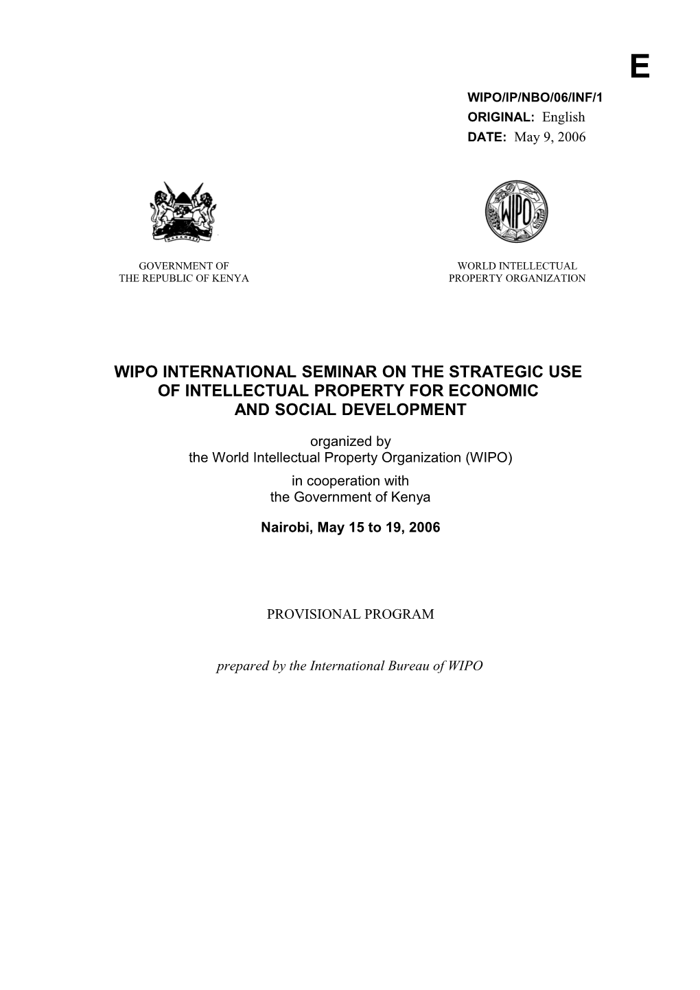 WIPO/IP/NBO/06/INF/1 Prov