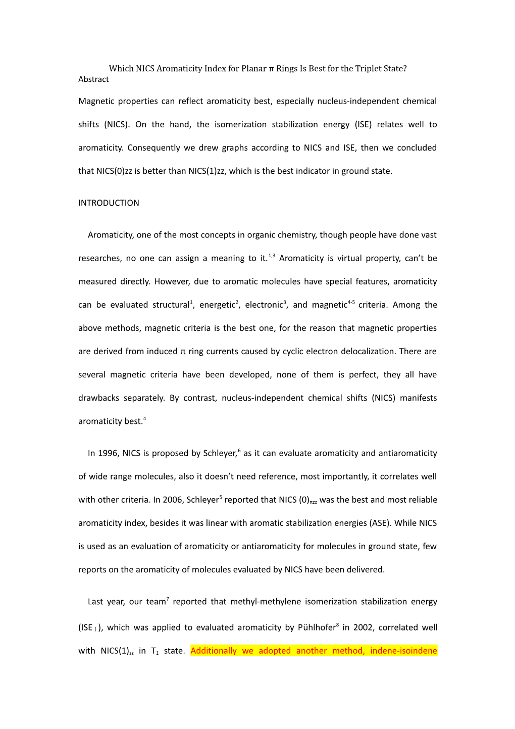 Which NICS Aromaticity Index for Planar Πrings Is Best for the Triplet State?