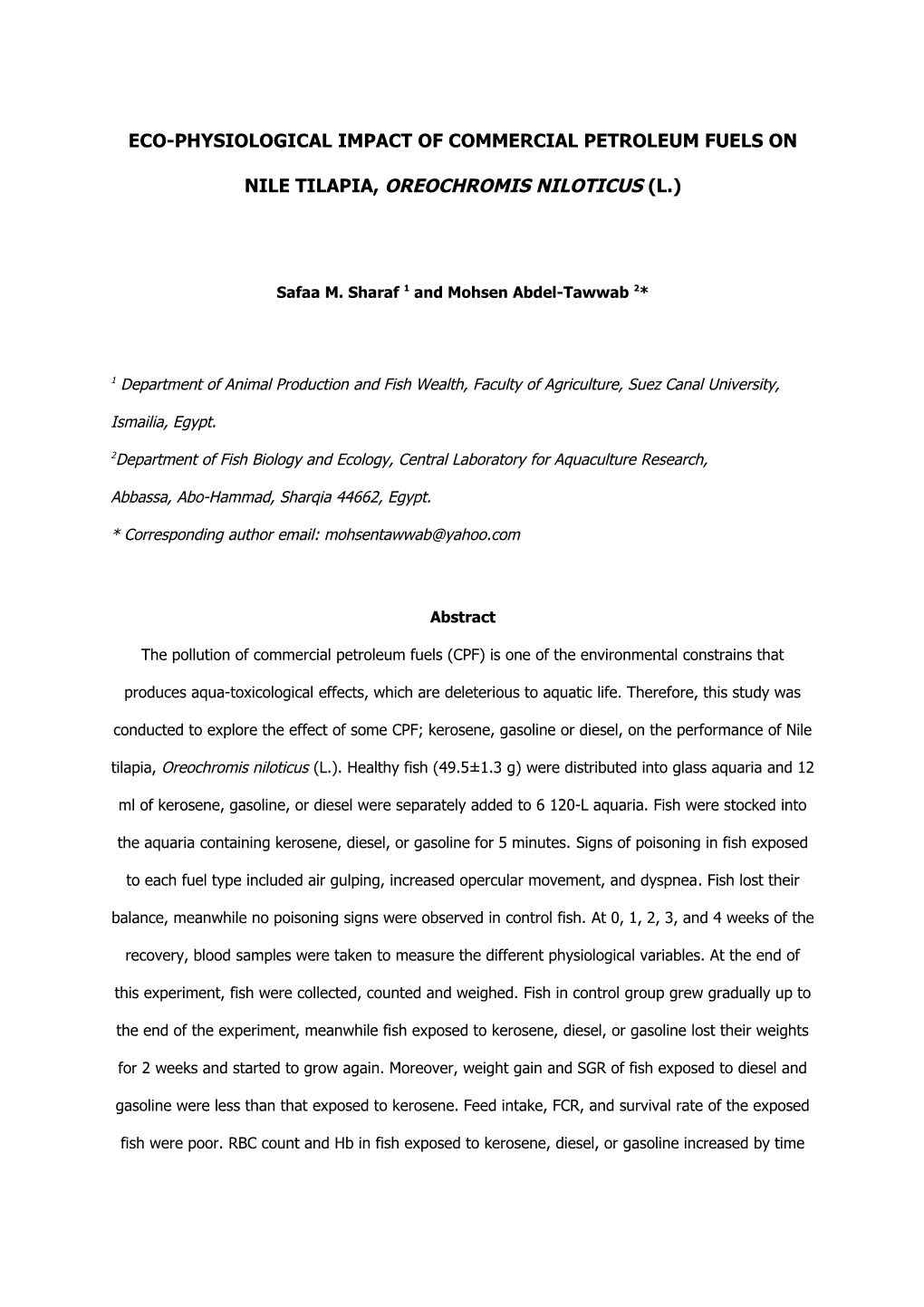 Evaluation of Azolla Pinnata Meal As An