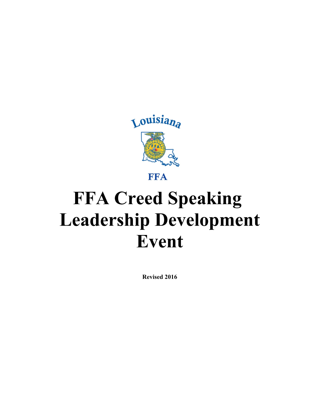 FFA Creed Speaking