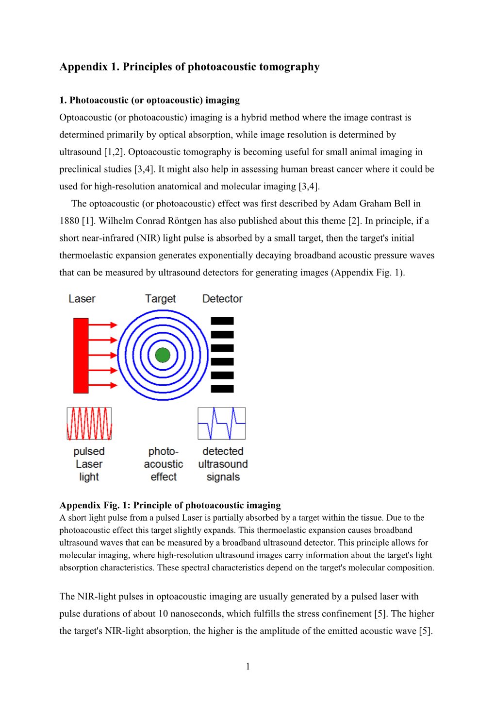 Appendix 1. Principles of Photoacoustic Tomography