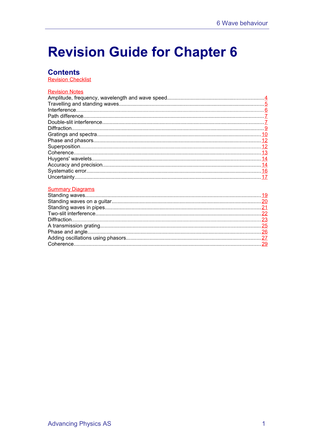 AP Revision Guide Ch 6