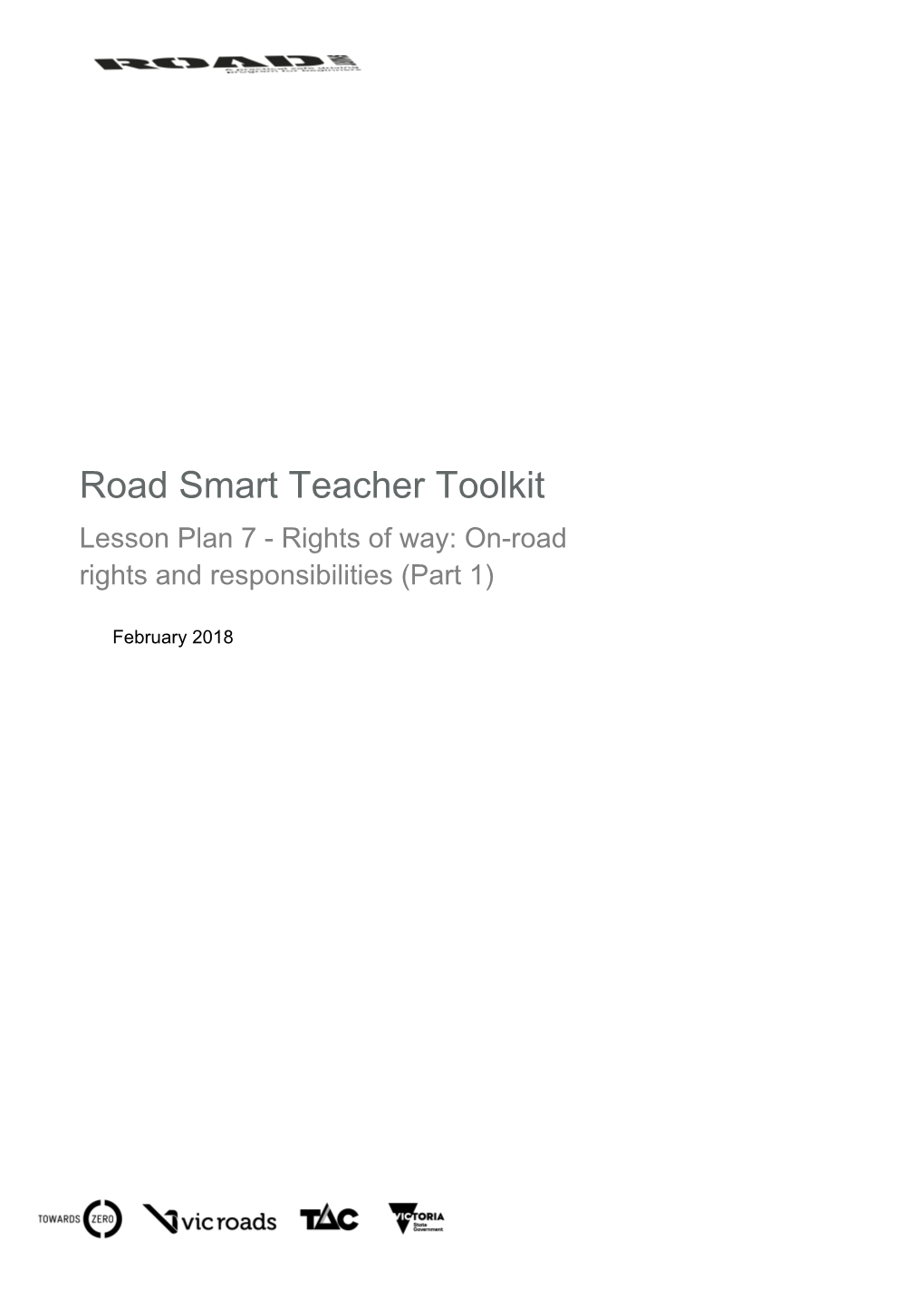 Road Smart Teacher Toolkit
