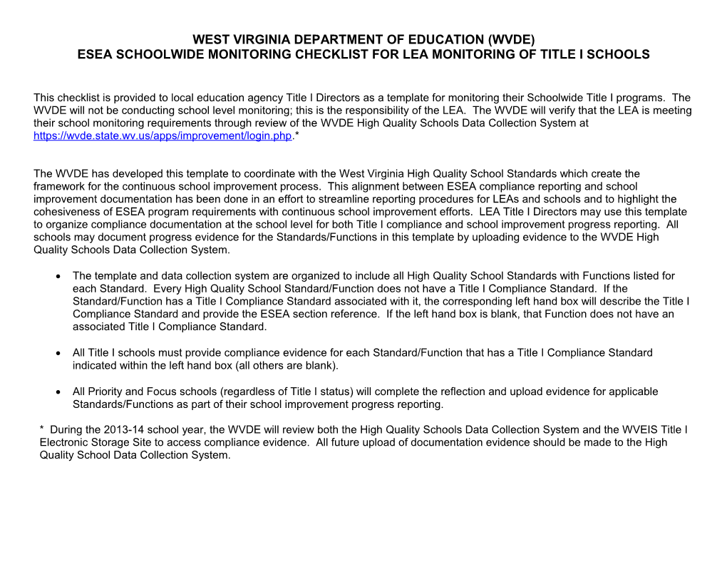 West Virginia Department of Education (Wvde)