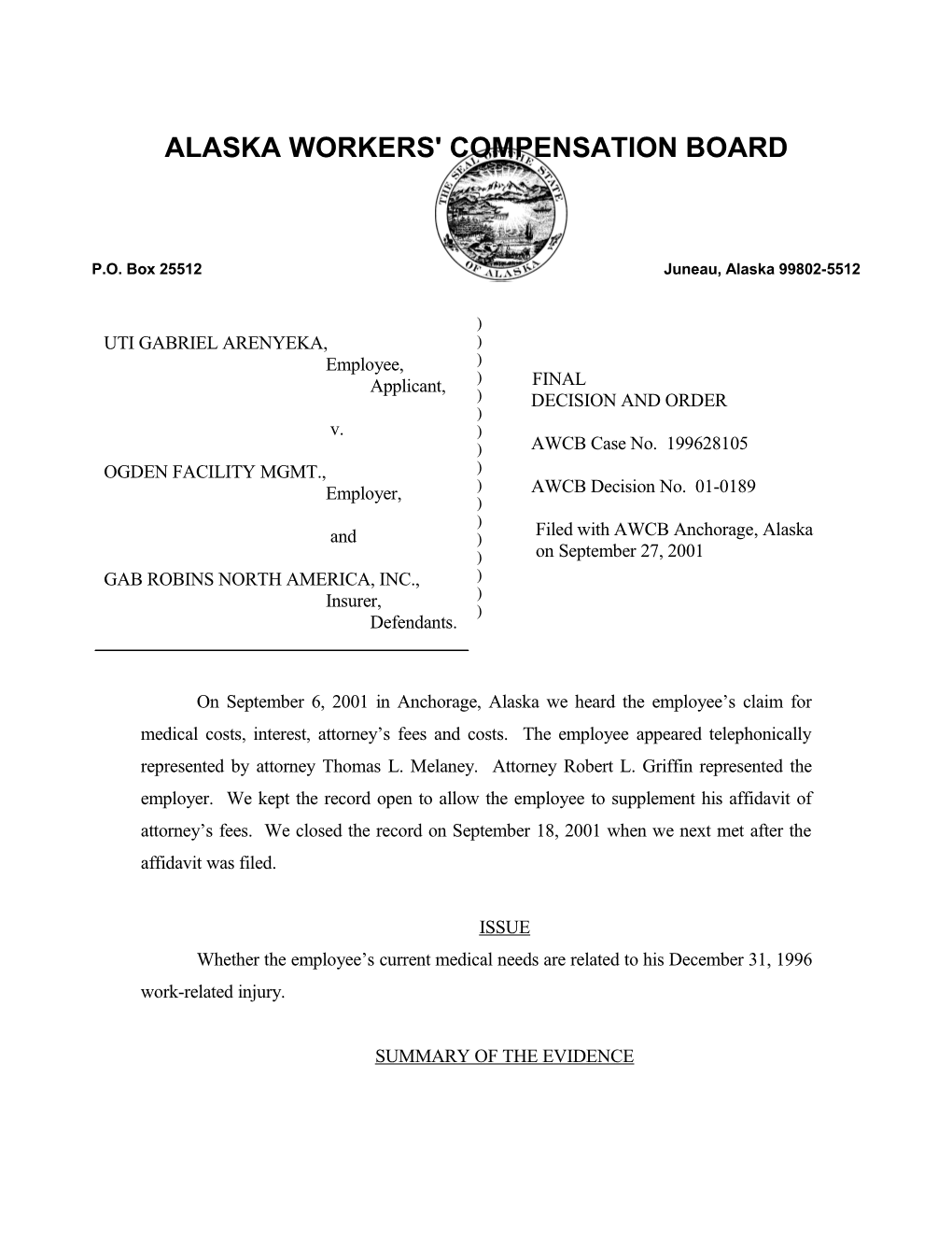 Alaska Workers' Compensation Board s7