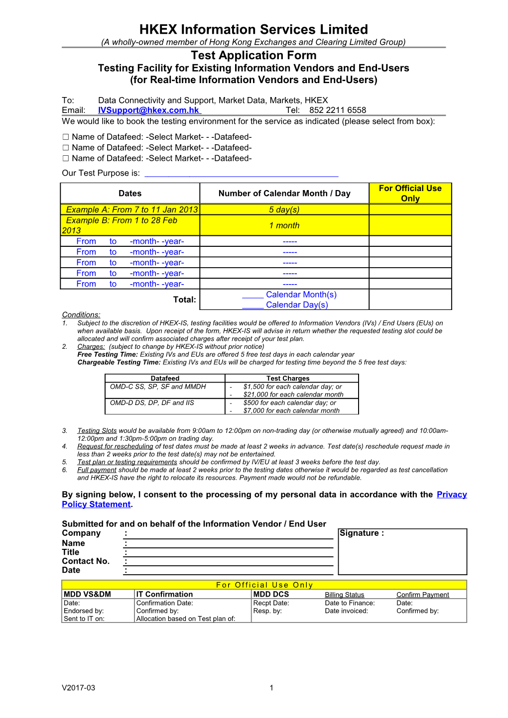 HKEX Information Services Limited