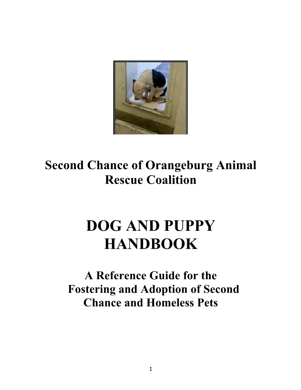 Second Chance of Orangeburg Animal Rescue Coalition