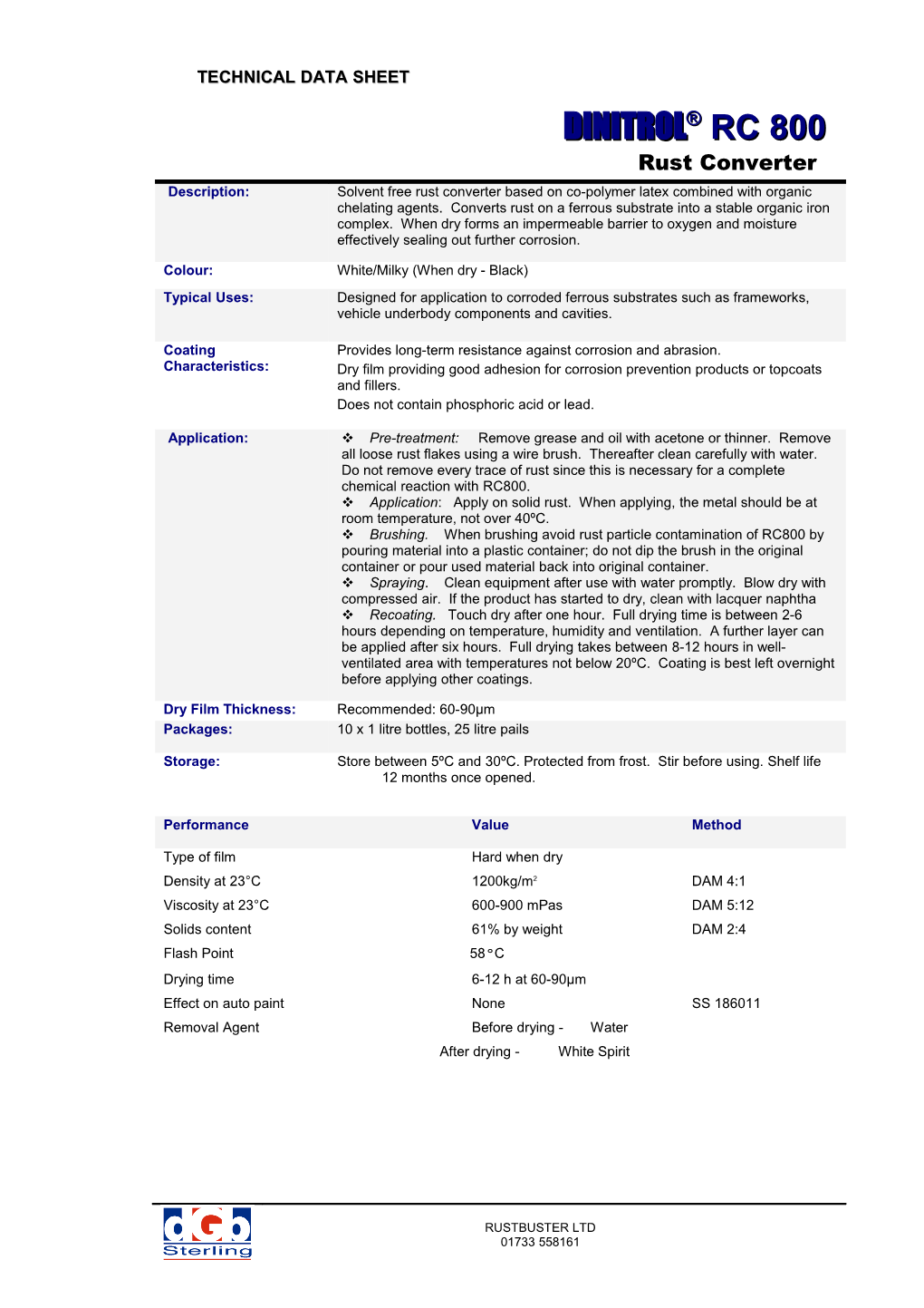 Technical Data Sheet s4