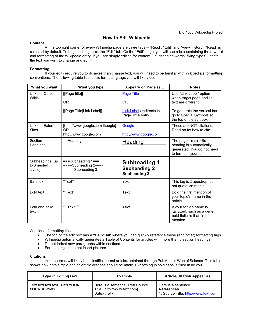 Bio 4030 Wikipedia Project