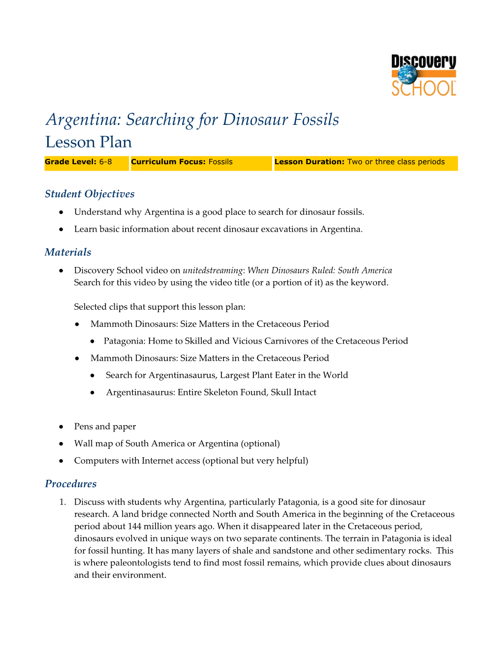 Argentina: Searching for Dinosaur Fossils
