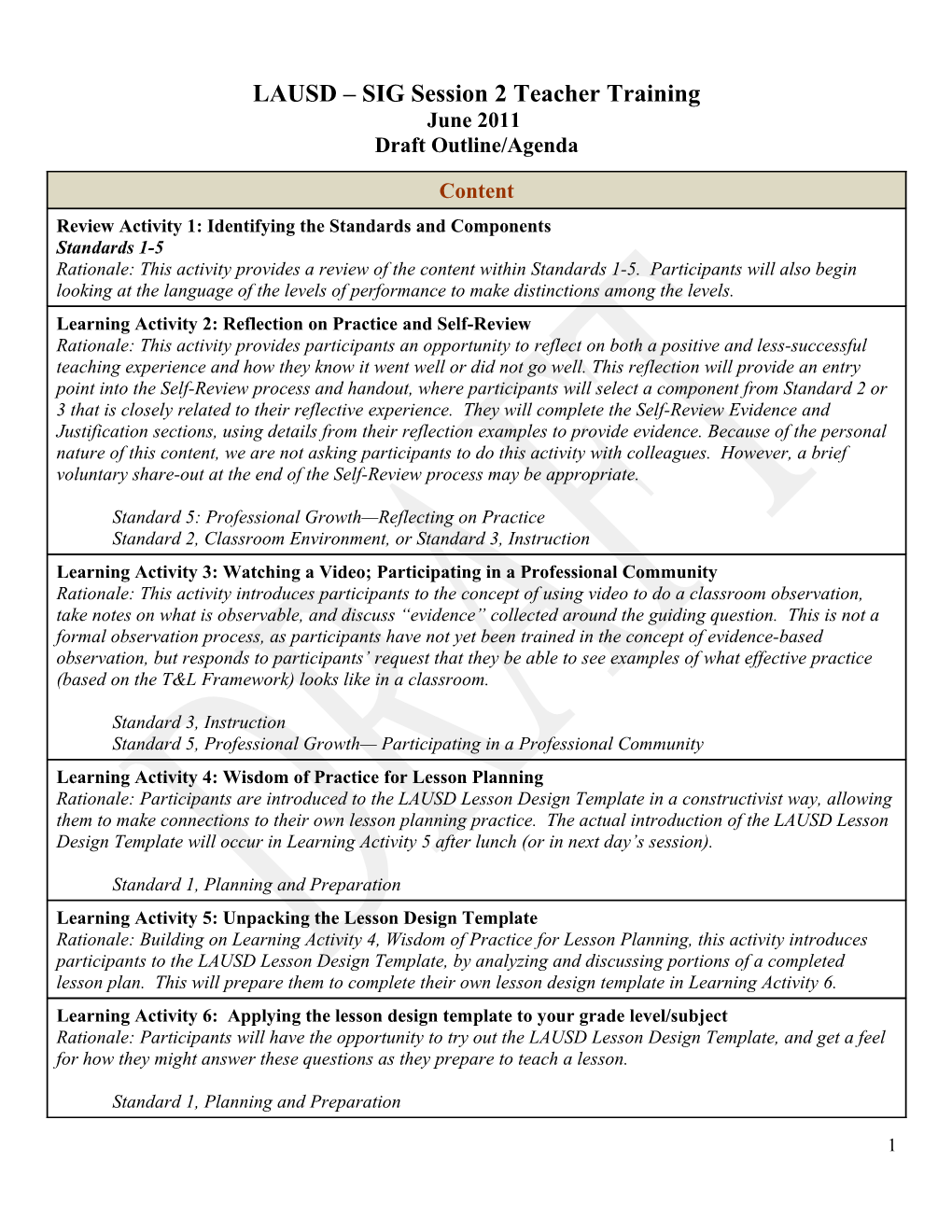 LAUSD SIG Session 2 Teacher Training