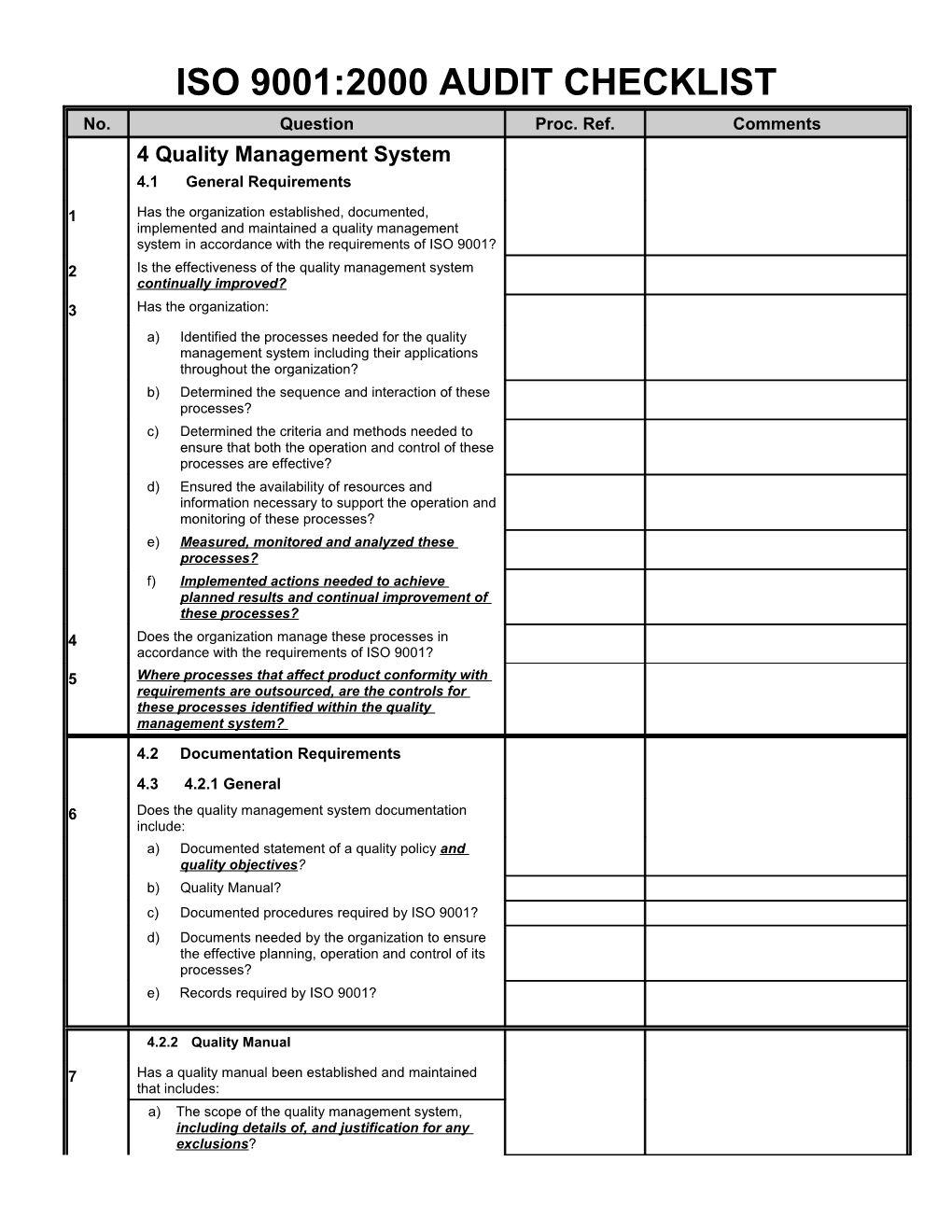 4 Quality Management System