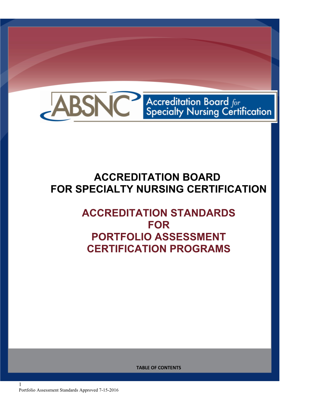 American Board of Nursing Specialties