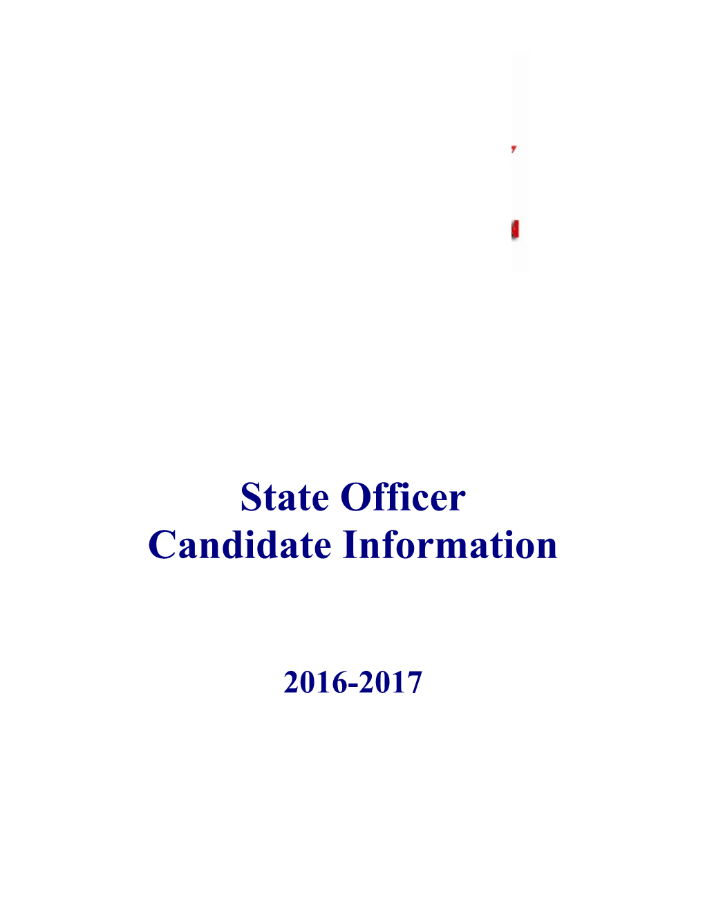 2016-2017 State Officer Candidate Informationpage 1 of 12