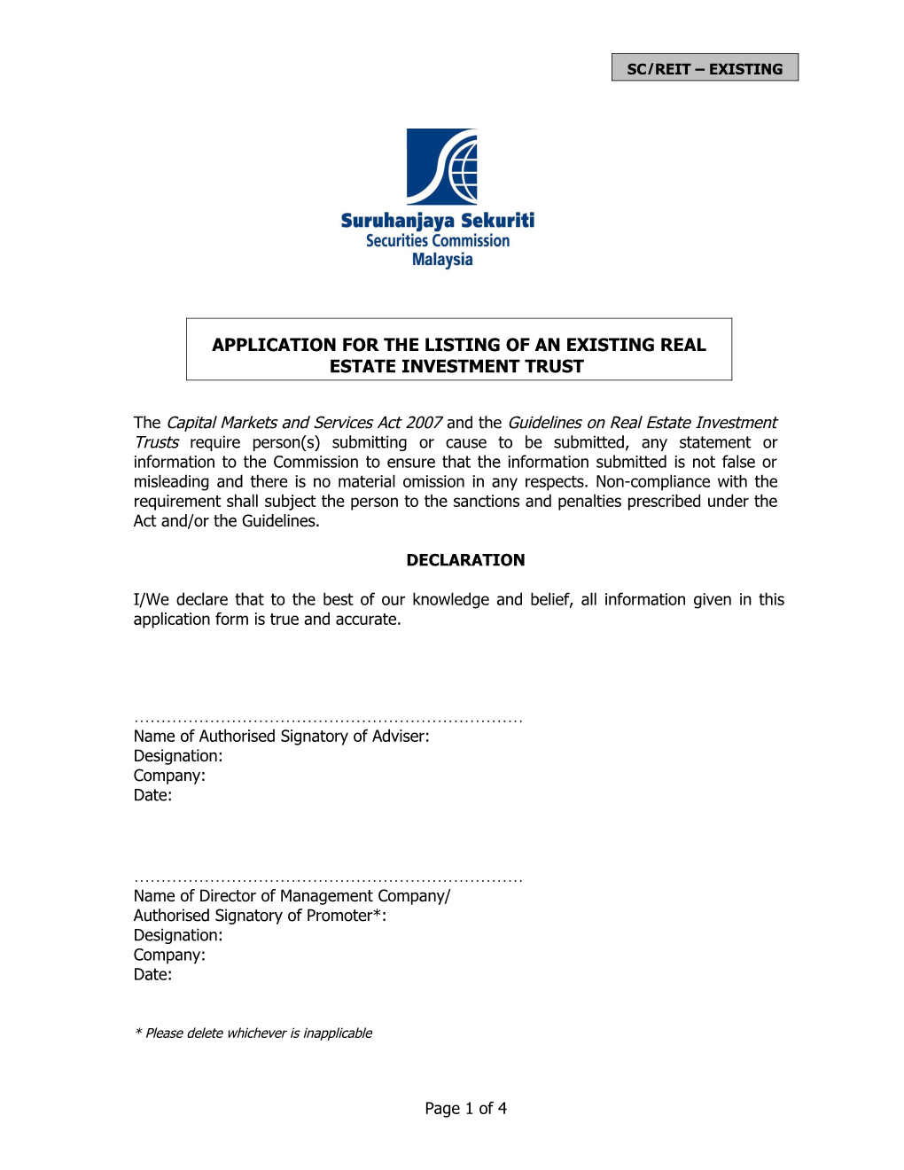 Name of Authorised Signatory of Adviser