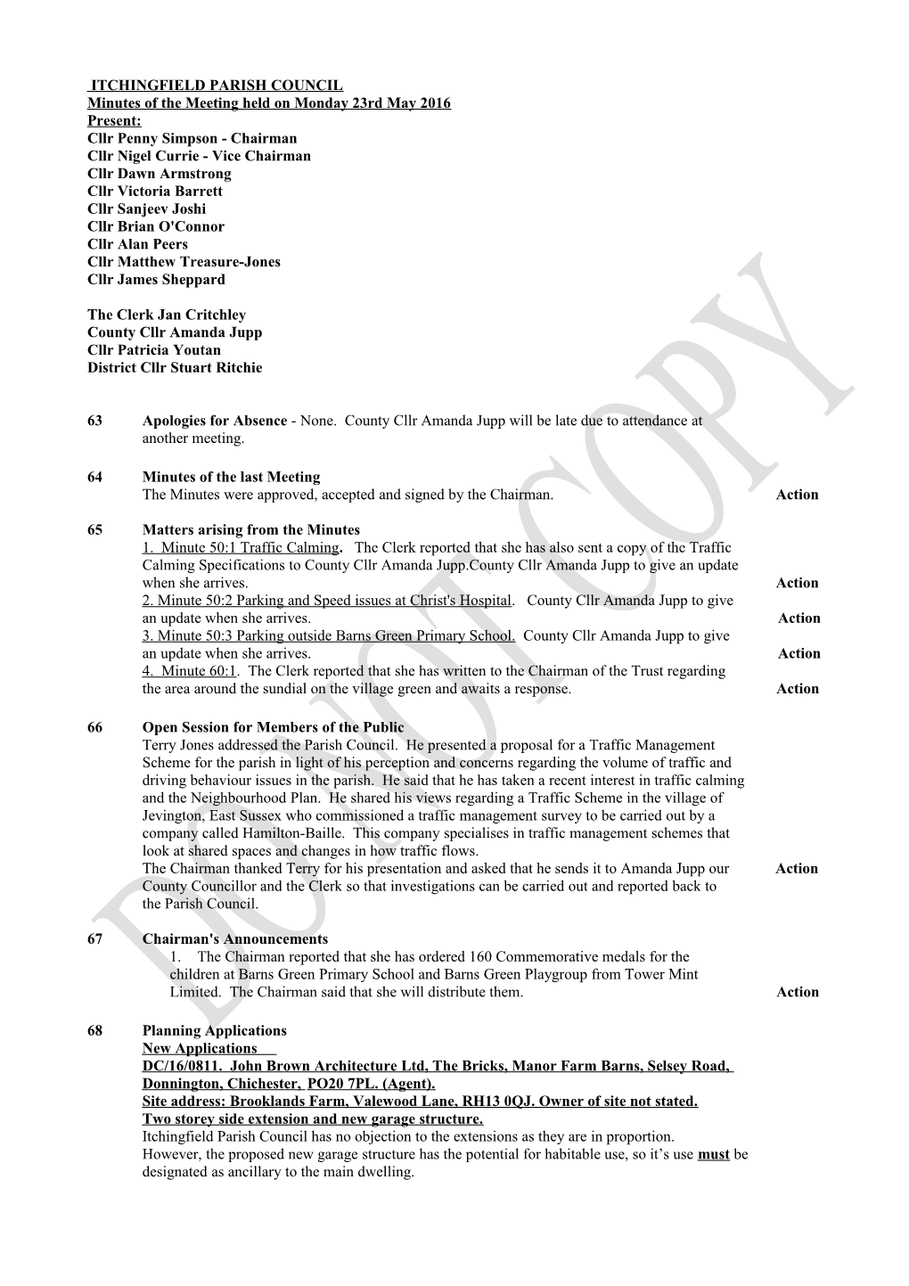 Itchingfield Parish Council