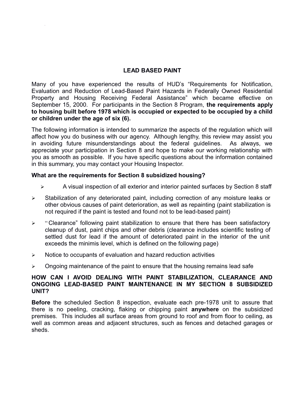 What Are the Requirements for Section 8 Subsidized Housing?