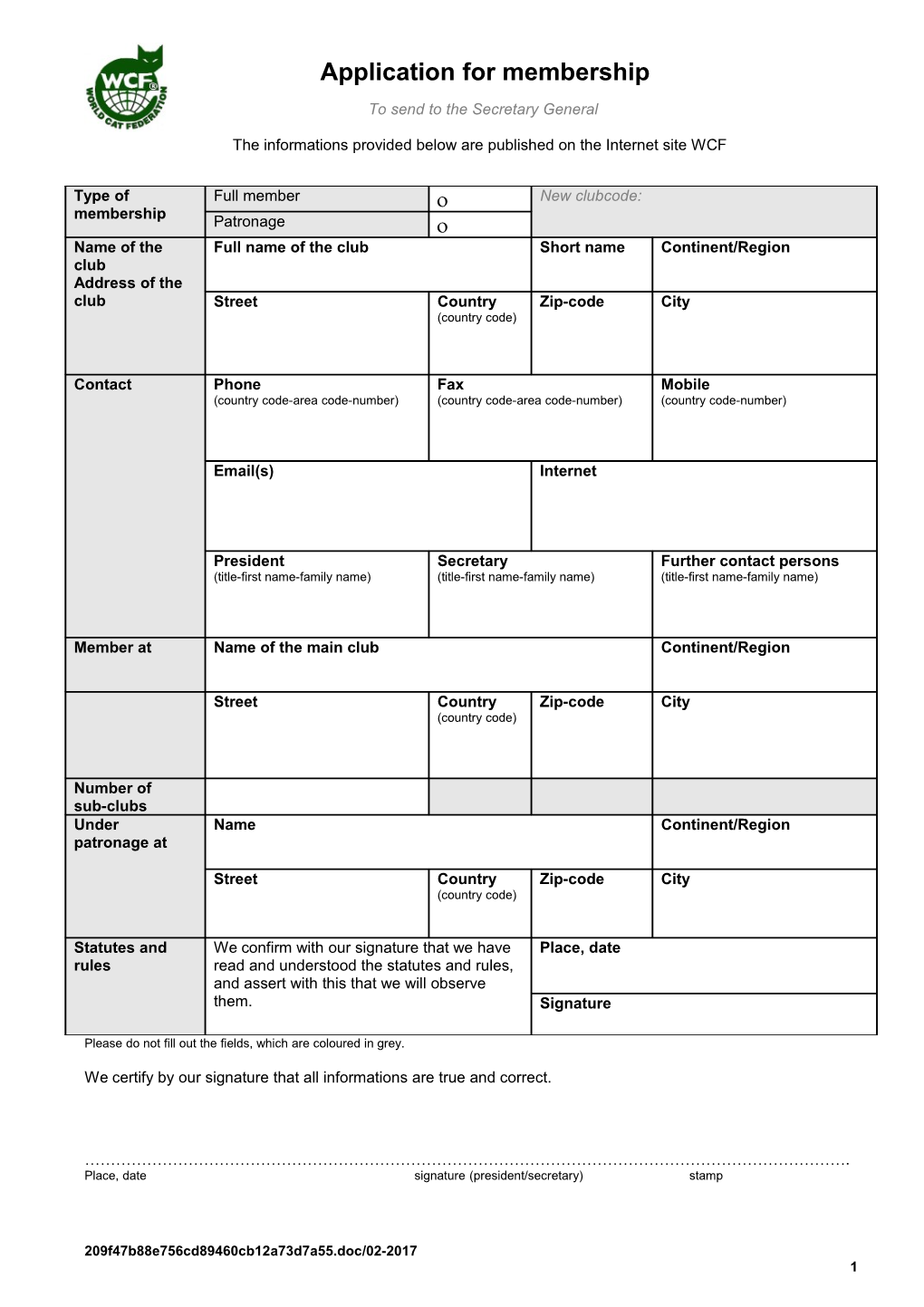 Application for Membership s14