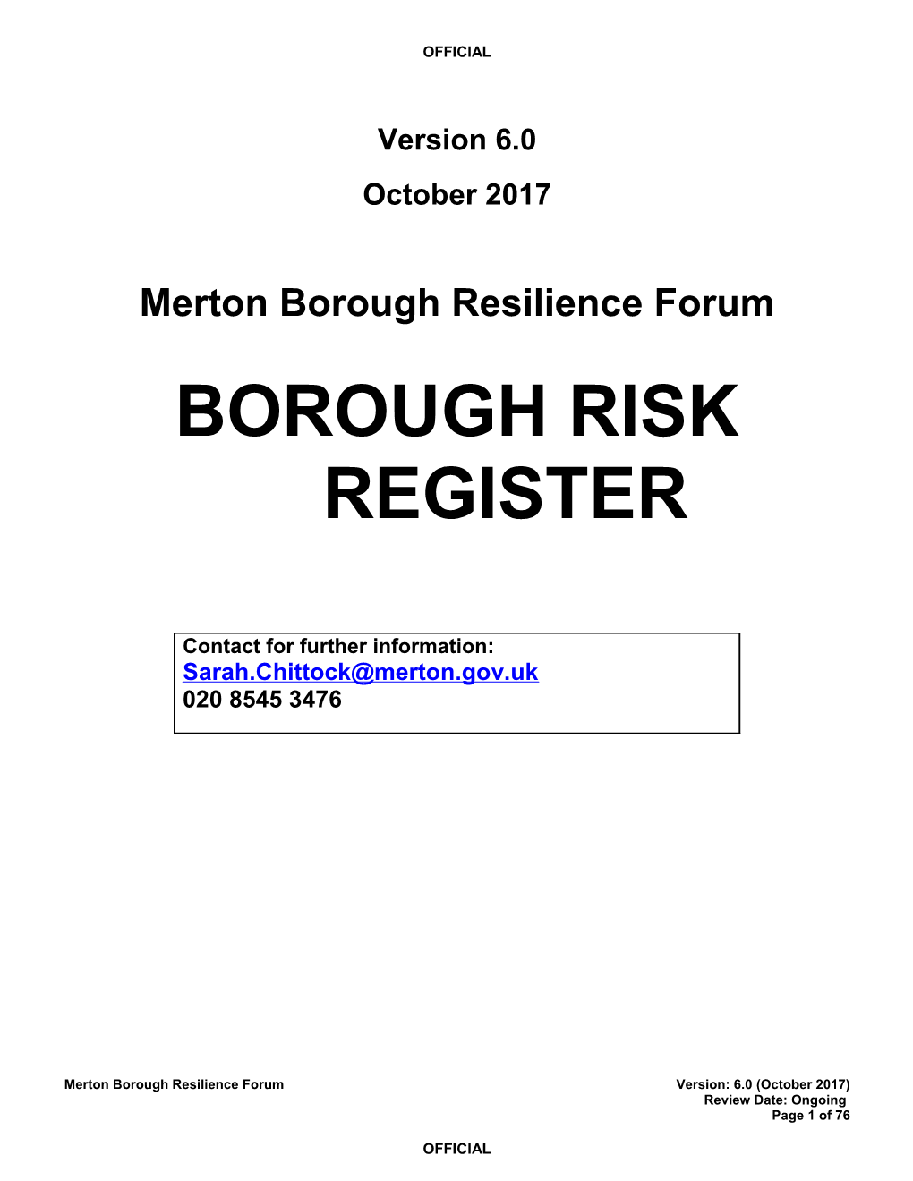 Avon and Somerset Local Resilience Forum