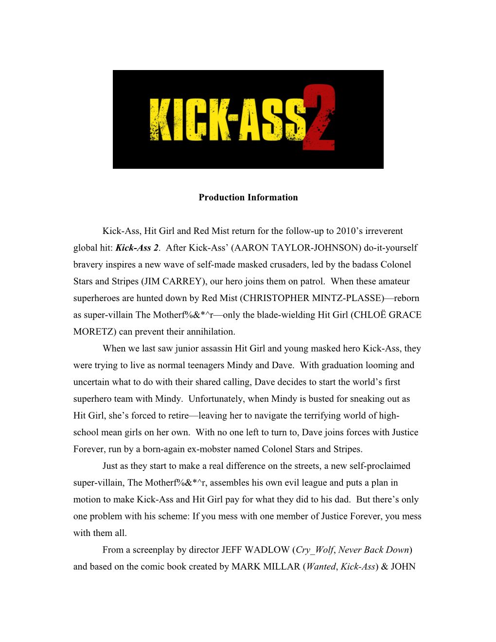 Kick-Ass 2 Production Information 37